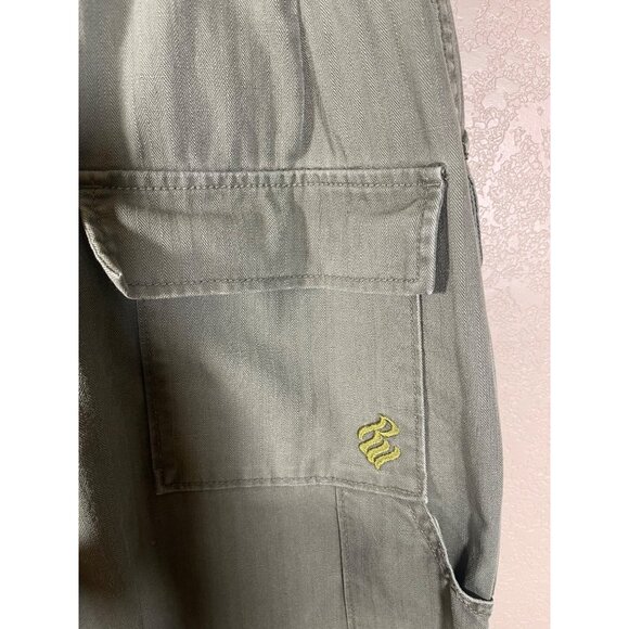 Rocawear Vintage Y2K Women's Belted Sleeveless Jumpsuit Army Green - Picture 12 of 14